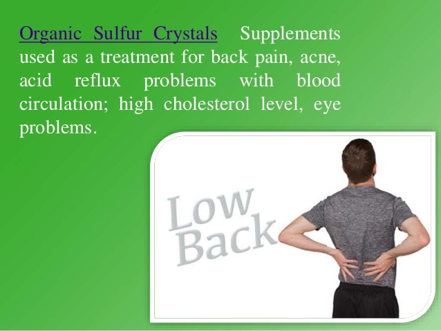 Healing With Sulfur: Organic Sulfur Can Improve Joint Pain and Arthritis